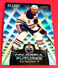 2024-25 EVAN BOUCHARD Blue Colorful Futures Edmonton Oilers CF-12 UD Allure