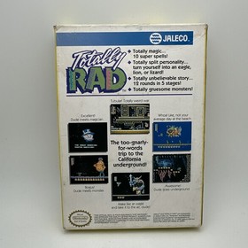 Totally Rad Nintendo NES In Box CIB Game Box No Manual