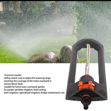 Oscillating Lawn Sprinkler -Garden Irrigation Sprayer Adjustable Water Grass UK