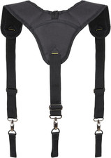 Heavy Duty Electrician Tool Belt Suspenders with Adjustable Padded Harness
