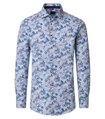 VENTI Klassisches Hemd Print Modern Fit