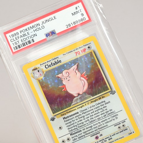 Clefable (1st Edition) graded PSA 9 for sale on eBay