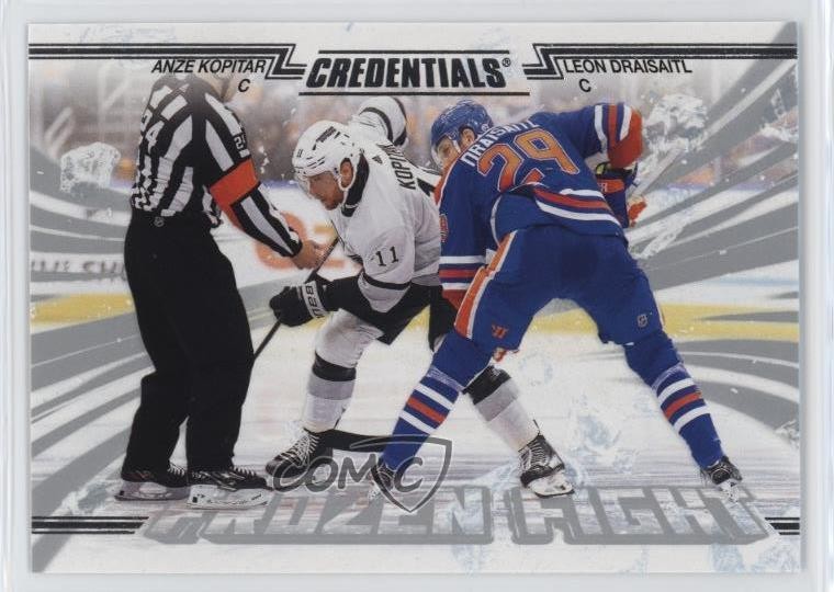 2024-25 Upper Deck Credentials Frozen Fight Anze Kopitar Leon Draisaitl #KD