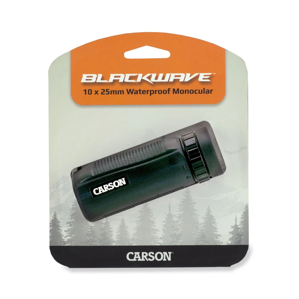 Carson BlackWave 10X25mm Waterproof Monocular, Black WM-025 - Image 4 of 4