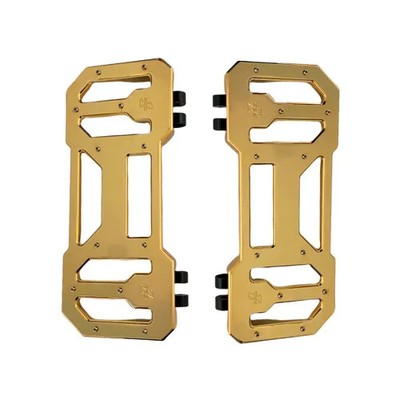 Pro One Gold Aluminum Floorboard Pair Harley Freewheeler 15-21