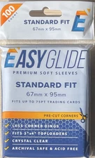 Shellz Easy Glide 1 Pack Of 100 Penny Sleeves Standard Fit Premium Cut Corners