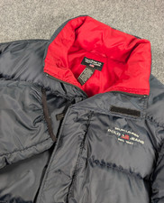 Vtg Polo Jeans Co Ralph Lauren Down Puffer Jacket Mens Medium Navy Blue Winter