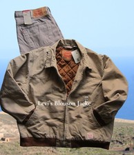 Levis Herren Winter Jeansjacke, Denim, Sandfarbe, XL,