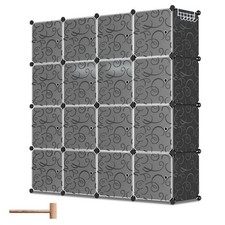 Regalsystem 12-24 Würfel Multifunktionale Steckregal DIY Stabil Kleiderschrank