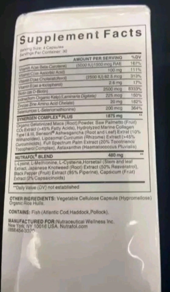 Cápsulas de crecimiento capilar utrafol Balance para mujer de 45 años en adelante PACK DE 3, SUMINISTRO PARA 3 MESES Foto 3 de 3