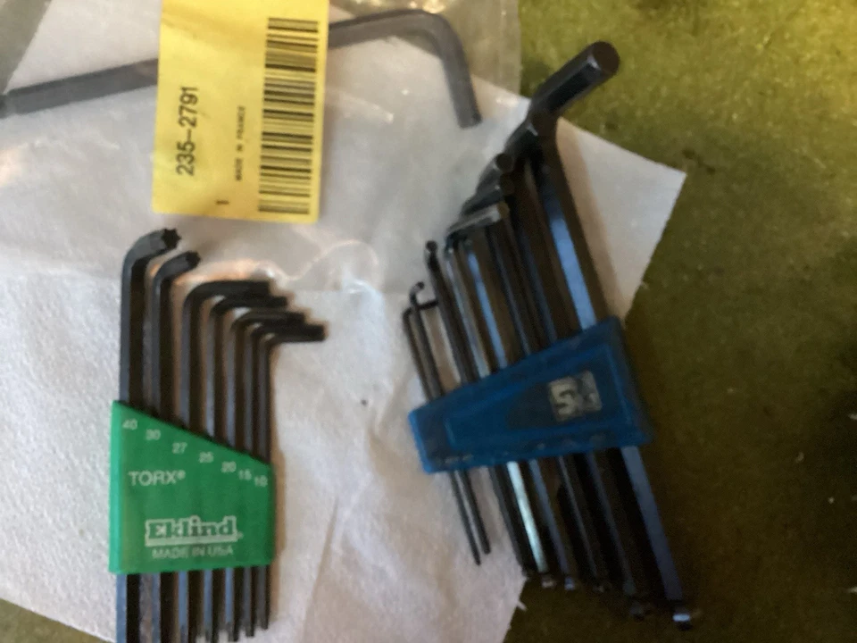 Hex Keys. Eklind Set of 6. RS X 8. Facom x1.  - Image 2 of 2