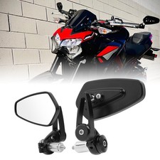 2x Motorrad Lenkerendenspiegel 7/8" Für Kawasaki Z1000 Z900 Z650 Z500 Z400 125