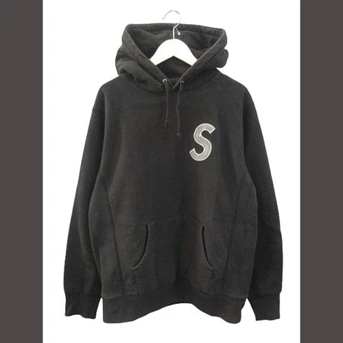 Sweat à capuche Supreme 18AW S logo L noir pull sweat à capuche top occasion 9a1