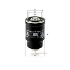 MANN WK940/22 Fuel Filter Replacement Fits Nissan Pathfinder 2.5 dCi 4WD 1.5 dCi