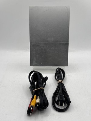 Sony PlayStation 2 Slim SCPH-79001 Silver Console w/Cable Tested Free Shipping