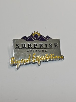 Surprise Arizona Travel Souvenir Lapel Pin Beyond Expectations