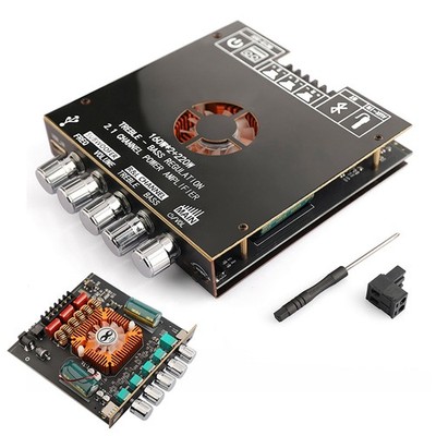 ZK-HT21 Bluetooth Amplifier Board 160W×2+220W Subwoofer 2.1 Channel Audio Amp