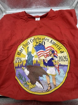 Mardi Gras 2026 Bacchus Celebrates America 250 Shirt 