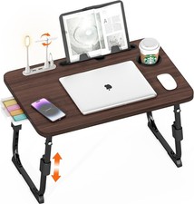 Laptop Desk for Bed Adjustable with Drawer Holder