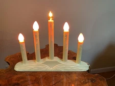 VINTAGE Candelabra Drip Candles Candolier - (5) LIGHTS - w/BOX
