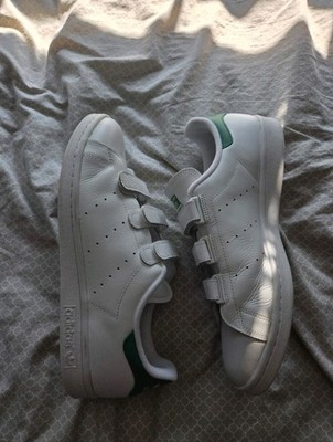 Adidas Stan Smith Cf White/White/Green Strap Men's Size 11 US