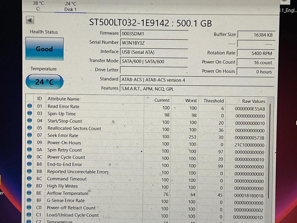 Seagate Ultrathin 500GB HDD 2.5" SATA 6Gb/s 5mm ST500LT032 - Brand New - 0 Hours - Image 2 of 4