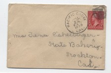 1899 Pacific Grove CA 2ct 1st bureau cover [7033.23]