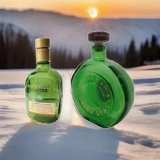 Two Empty Bottle Buchanan's Green Seal And Blended Scotch Whisky.