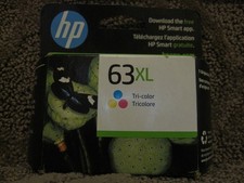 HP F6U63AN Tri Color Cyan Magenta Yellow Ink Cartridge Genuine 63XL 63 NOV/2023