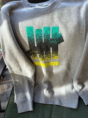 Undefeated 5 Strikes Logo Crewneck Sweatshirt Gray Size Small Crewneck