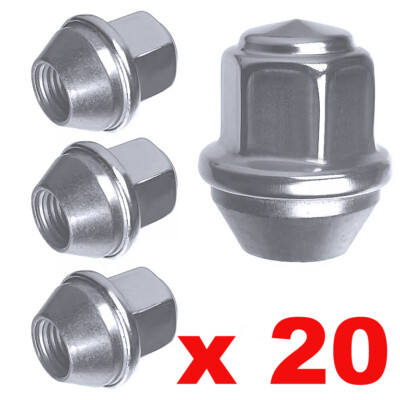 20x RADMUTTERN SATZ M12 X 1,5 CHROM KEGELBUND F FÜR LEICHTMETALLFELGEN