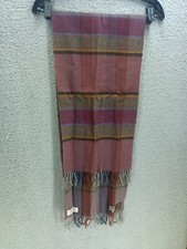 Gimbels Vintage 100 Lambswool Scotland Plaid Scarf Fall Colors Germany