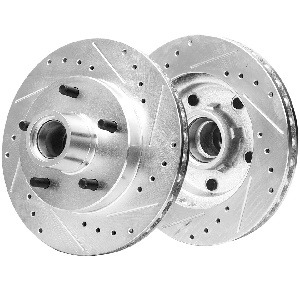 Front Drilled Brake Rotors for Chevy S10 Blazer El Camino GMC S15 Jimmy Sonoma - Image 4 of 4