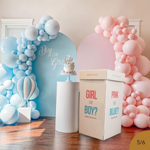 Giant Gender Reveal Balloon Box for Suprise Baby Girl Boy Gender Reveal Party - Afbeelding 1 van 6