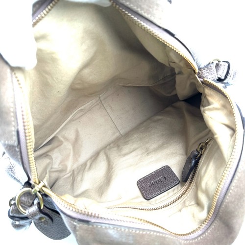 Chloe Paraty Hand Bag Shoulder Bag 2Way Leather Suede Brown #A360 - Picture 10 of 24
