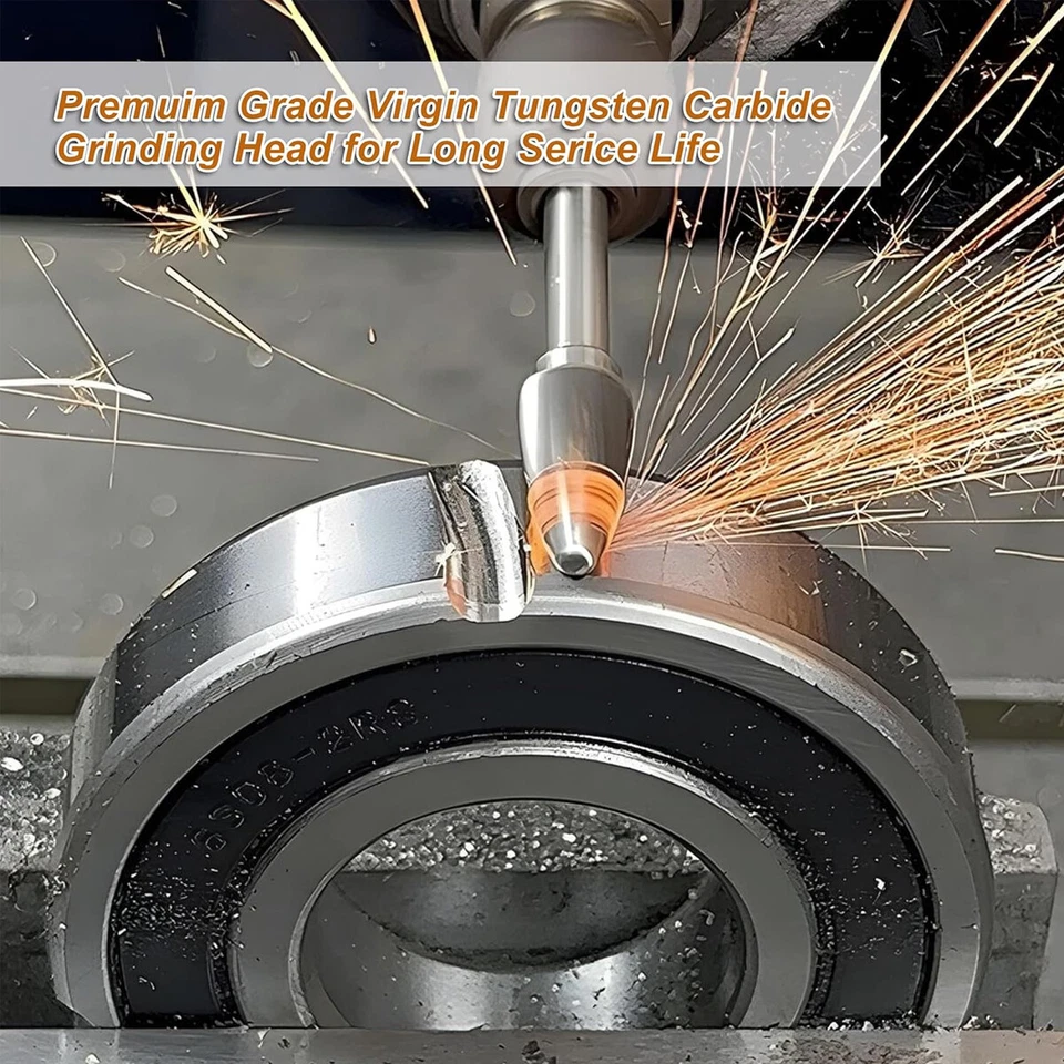 Juego de brocas de vástago amoladora rotativa de acero de tungsteno de doble corte de 1/4"" EE. UU. Foto 3 de 4