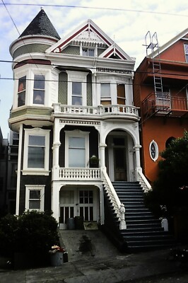 SAN FRANCISCO, HOUSE, MASONIC AVE, California, USA - Original 35mm SLIDE (1979)