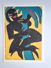 Elvira Bach Druckgrafik auf fester Halbpappe - 1993 - 750er Auflage 21 x 15 cm