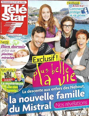 TELE STAR Nr. 1882 27.10.2012 Plus Belle La Vie / Koh-Lanta / Stars 80 / Céline Dion