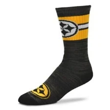 NFL Pittsburgh Steelers First String Crew Socks 2 Sizes Available Mens Womens