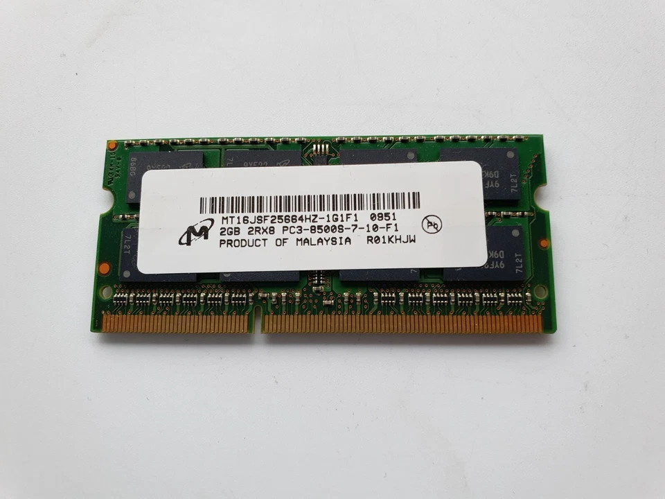 Sony Vaio PCG-71212M Memory RAM 2GB PC3-8500 DDR3 Micron MT16JSF25664HZ-1G1F1 - Image 4 of 4