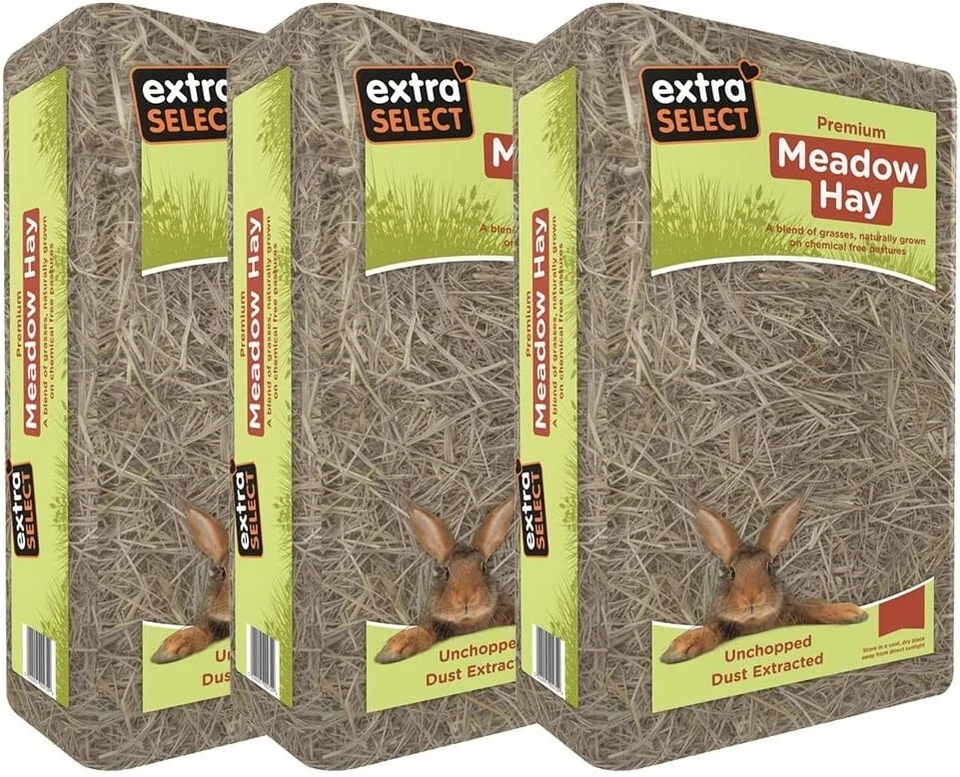 Extra Select Meadow Hay - 2 Kg x (Pack of 3)