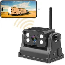 Magnetic Hitch Wireless Backup Camera WiFi Rear/Front View for Trailer/Truck/RV