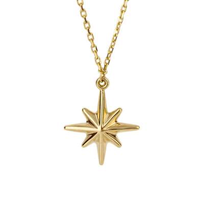 Elements Gold GN382 Star Burst Halskette