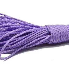50 Meters Purple Waxed Polyester Twisted Cord 1mm Macrame String Linen Thread