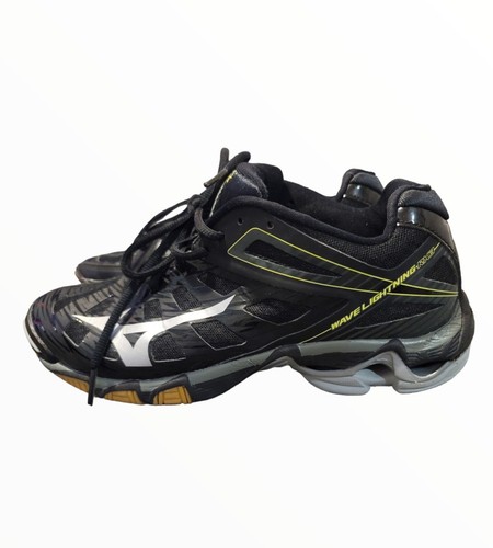 Mizuno Wave Lightning RX3 Womens Volleyball Black Shoes Size W9 - 第 3/6 張圖片