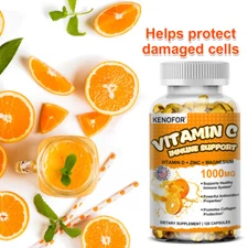 Vitamin C Immune Support Capsules, Antioxidant Properties Supplements