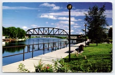 Vintage Postcard Amos Quebec Parc Famille Turcotte Abitibi Posted