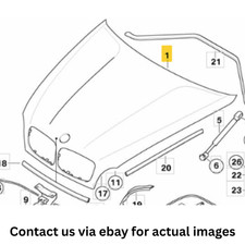 BMW X6 Motorhaube Bonnet Panel gebraucht OEM 41617486754 2012