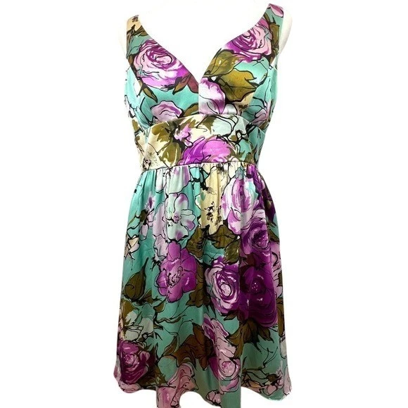 taylor floral-print fit & flare dress Adrianna Papell AP1E201359 Long Formal Evening Dress main image 1